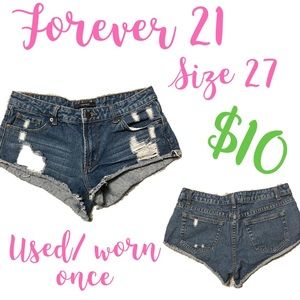 Forever 21 blue Jean shorts